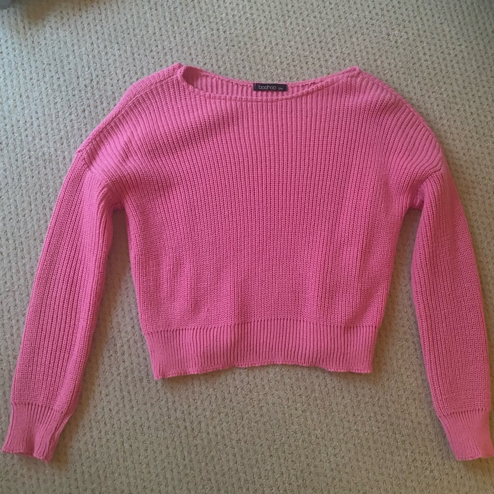 Boohoo Pink Sweater